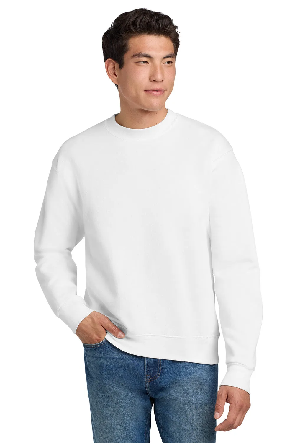 Hanes Herren Ultimate Cotton PrintPro XP pillresistentes Rundhals-Sweatshirt - Weiß