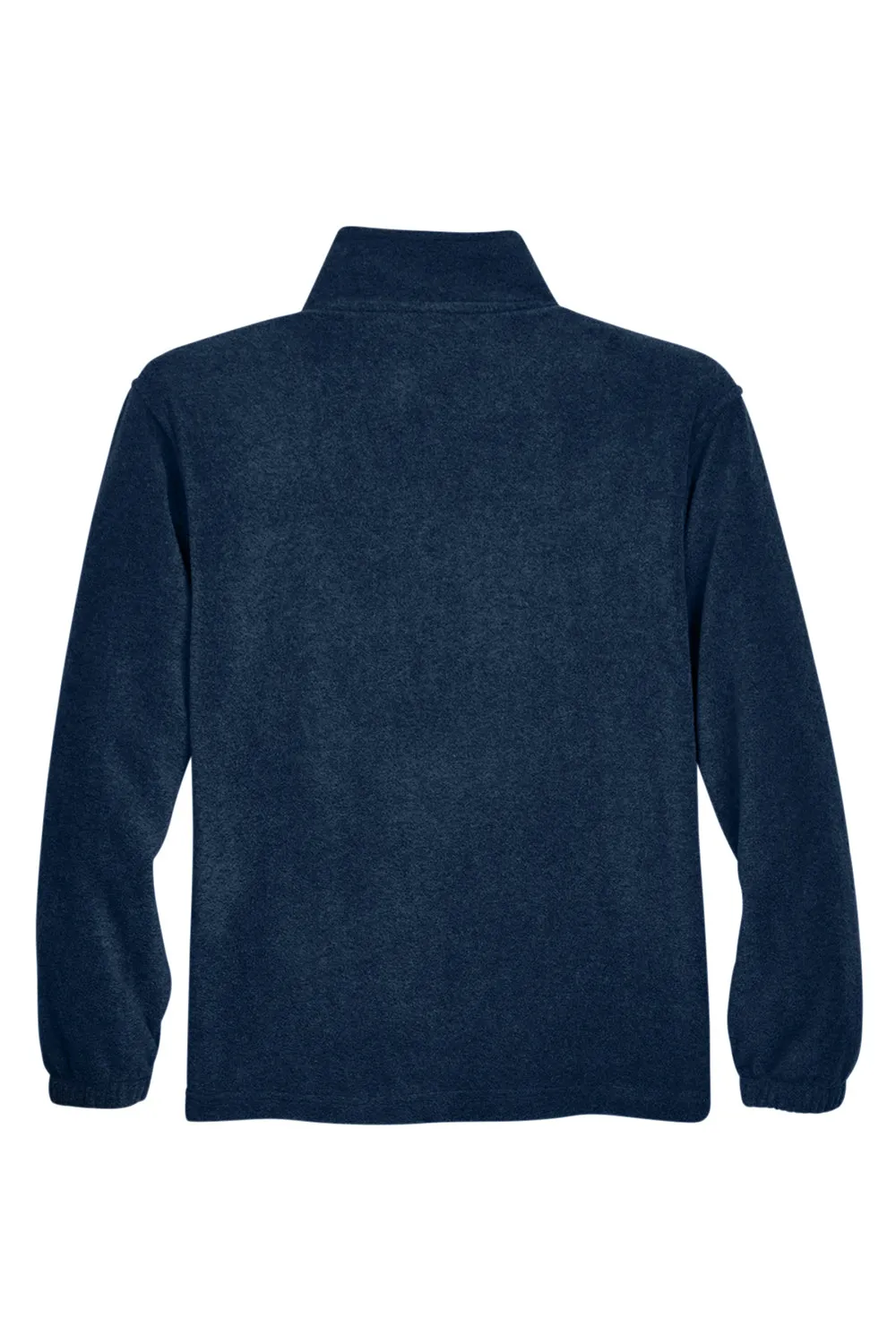 Harriton Herren Fleece-Pullover mit Reißverschluss und Taschen - Marineblau