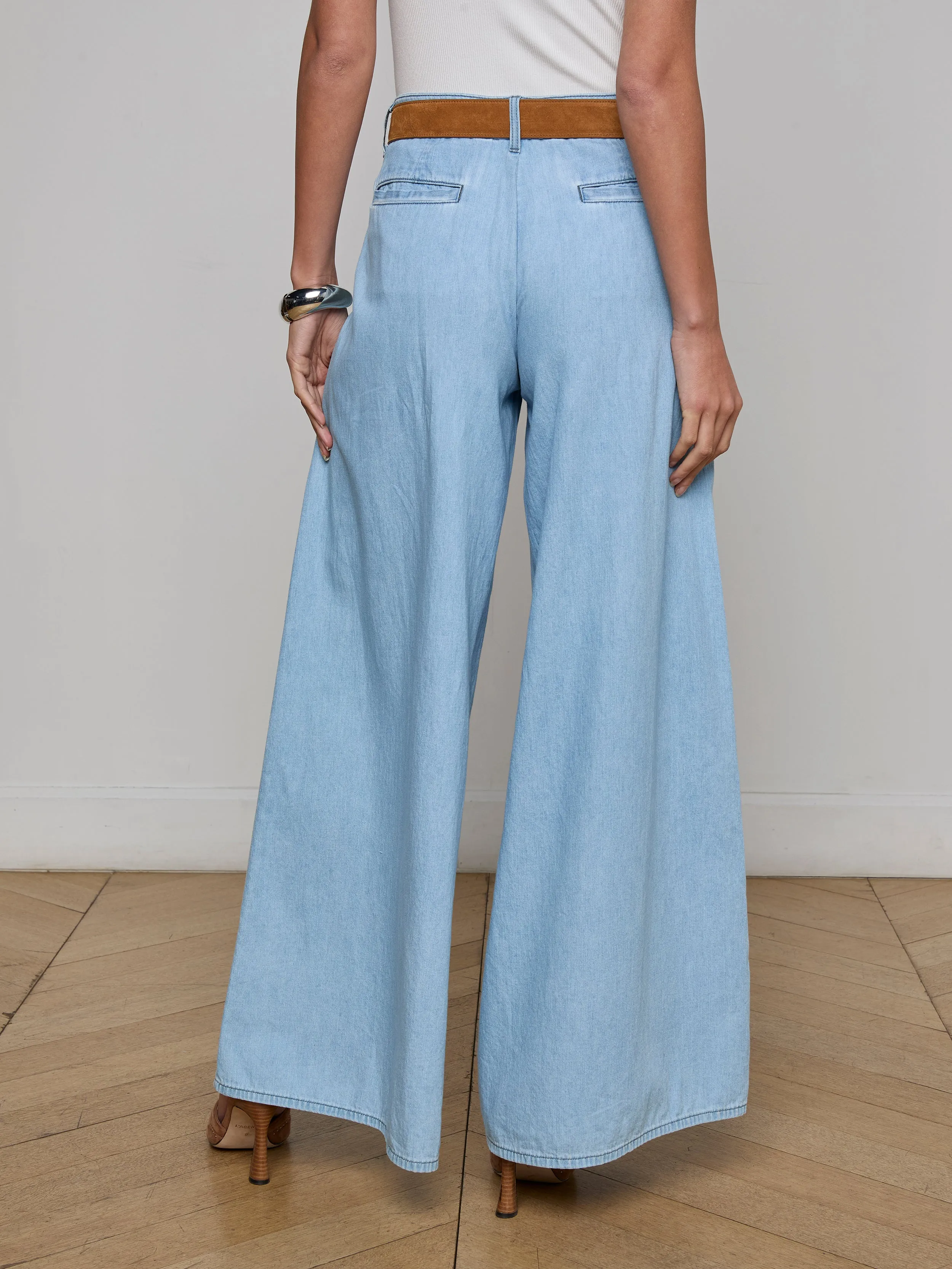 Hayes Low-Rise Palazzo-Jeans