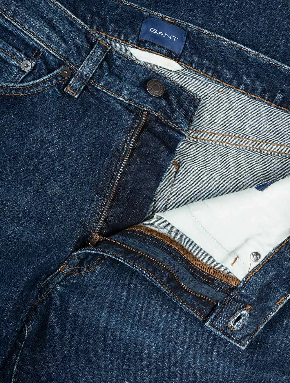 Hayes Slim Fit Jeans Dunkelblau