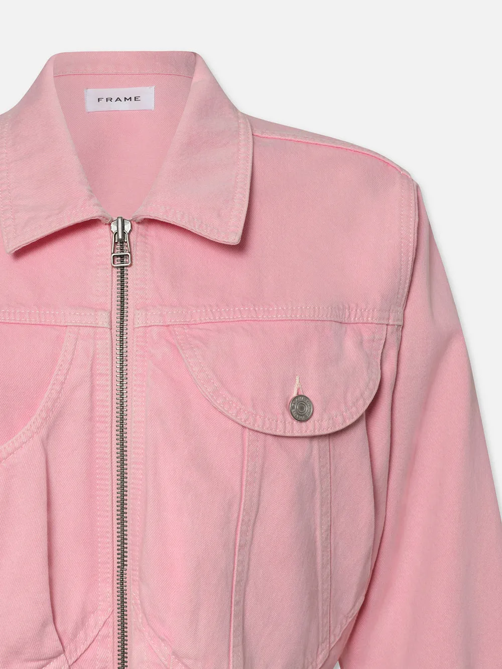 Herzjacke -- Gewaschener Staubiger Rosa