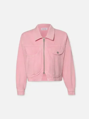 Herzjacke -- Gewaschener Staubiger Rosa