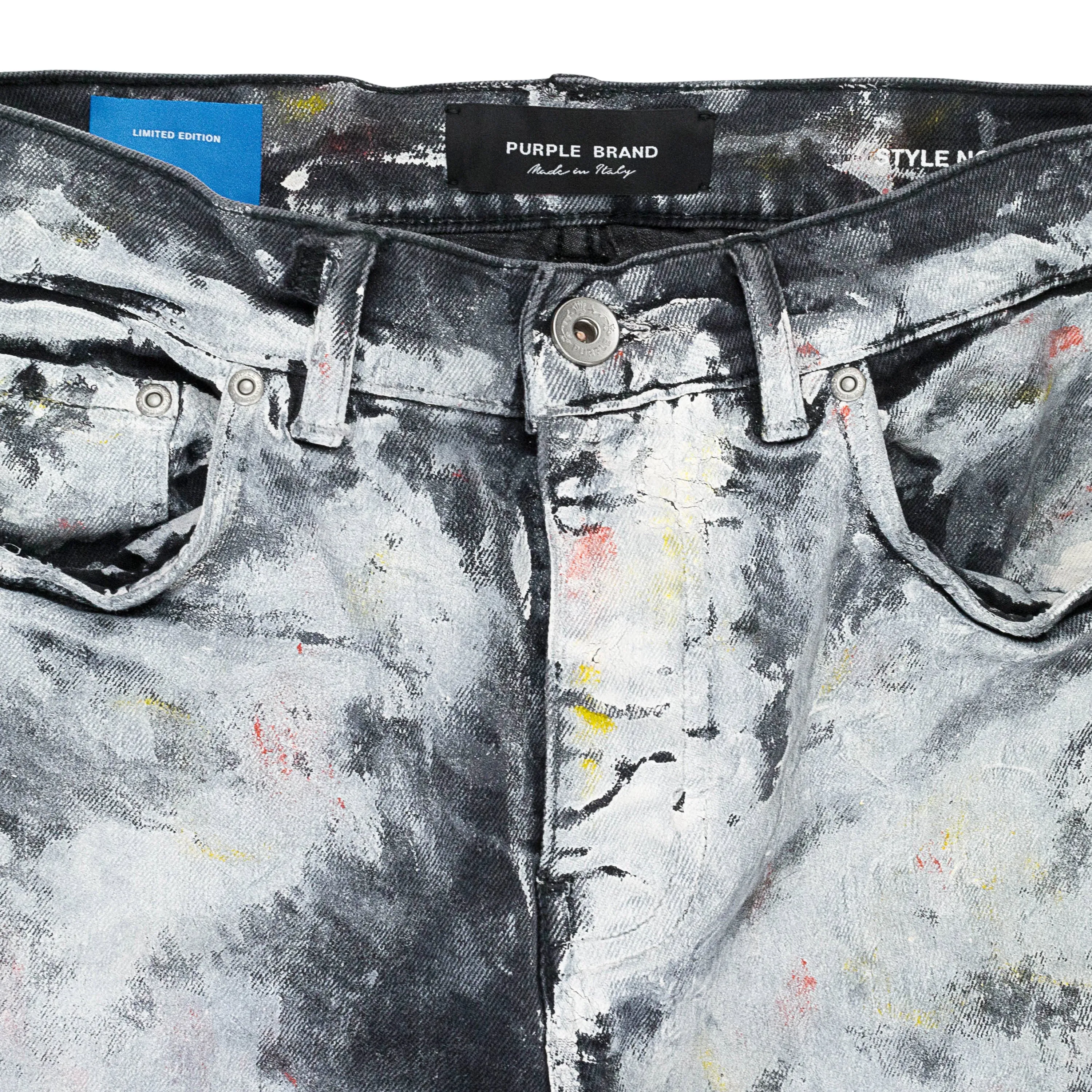 SCHWERE FARBÜBERZÜGE Schwarze Skinny Jeans