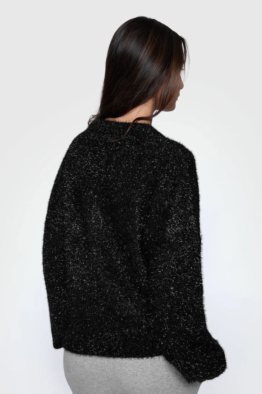 Henley Lurex Pullover
