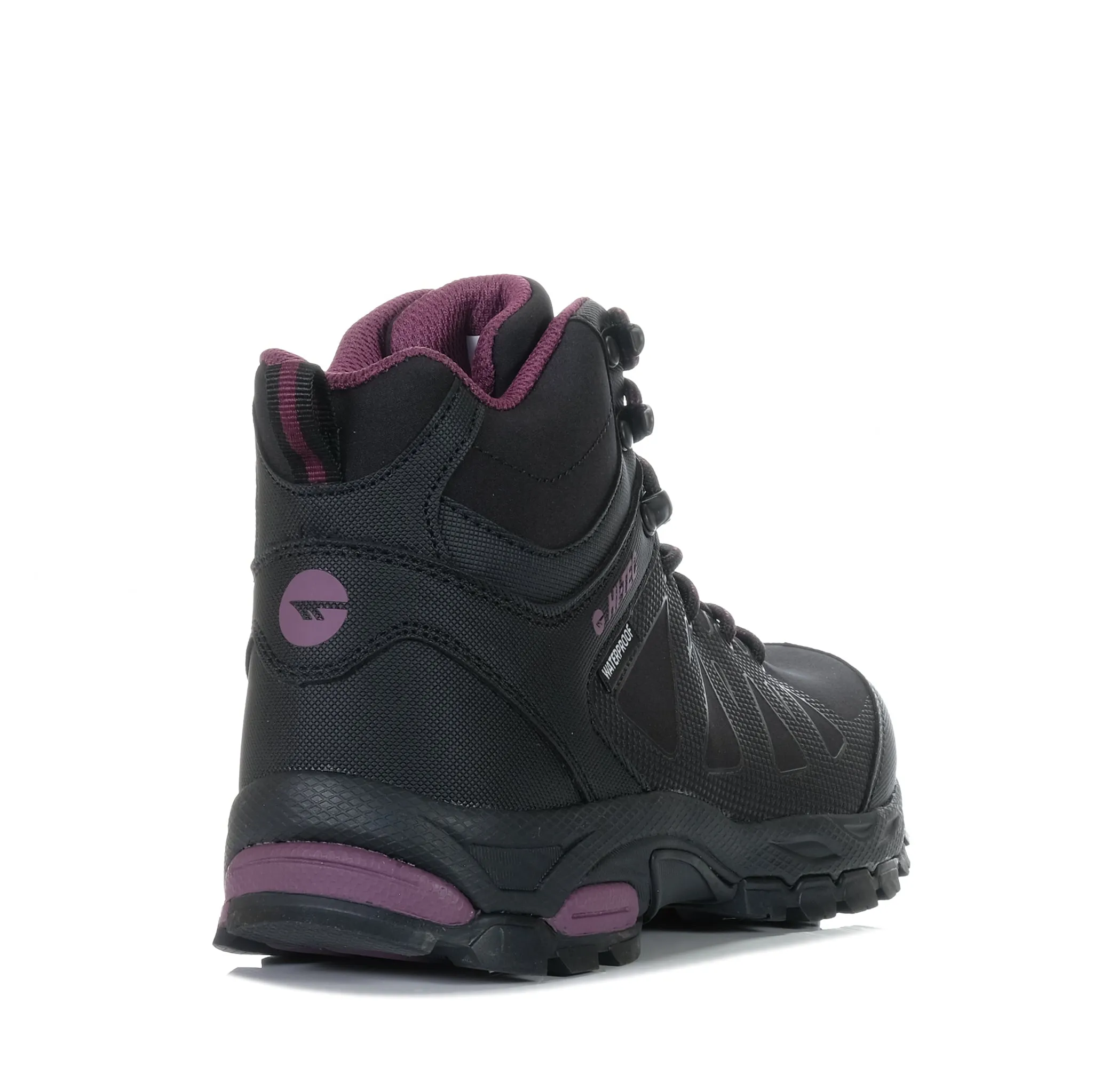 Hi-Tec Raven Mid Damen wasserdicht Schwarz/Weinrot