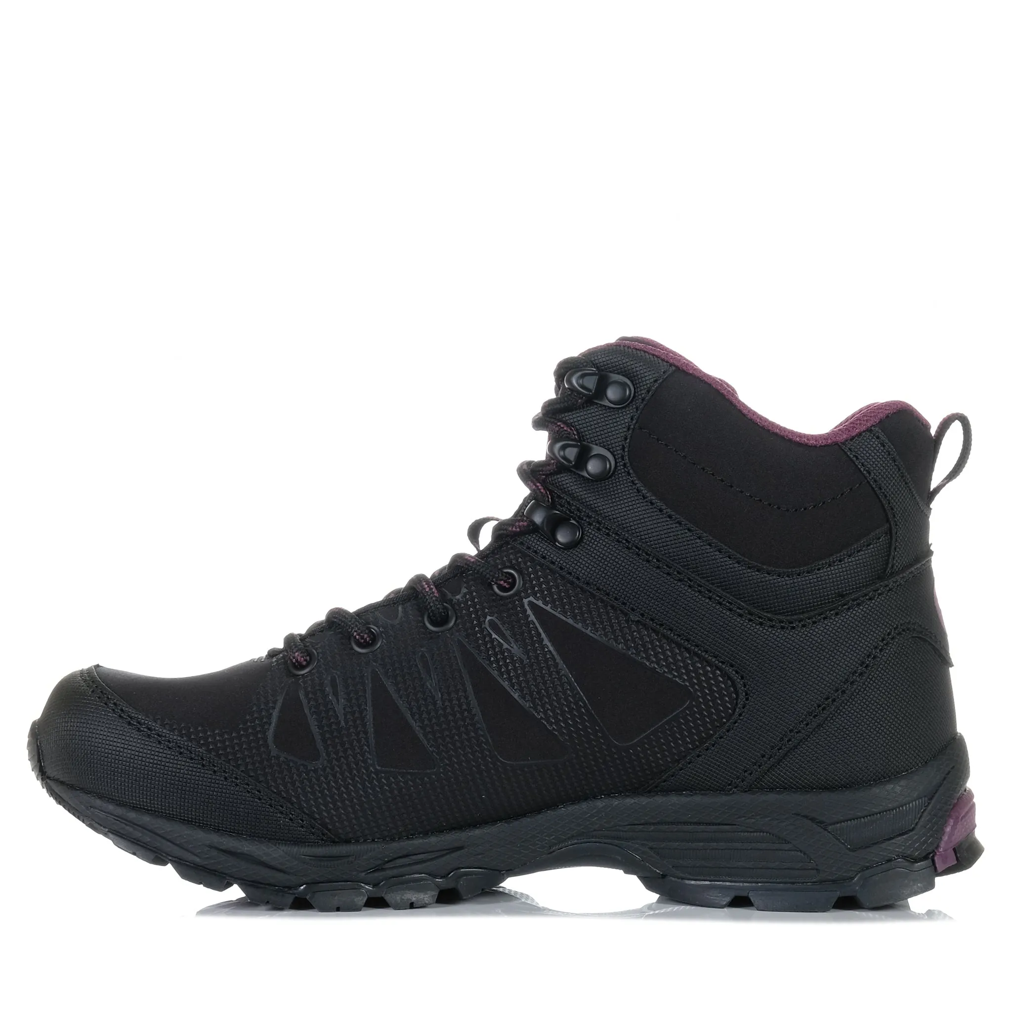 Hi-Tec Raven Mid Damen wasserdicht Schwarz/Weinrot