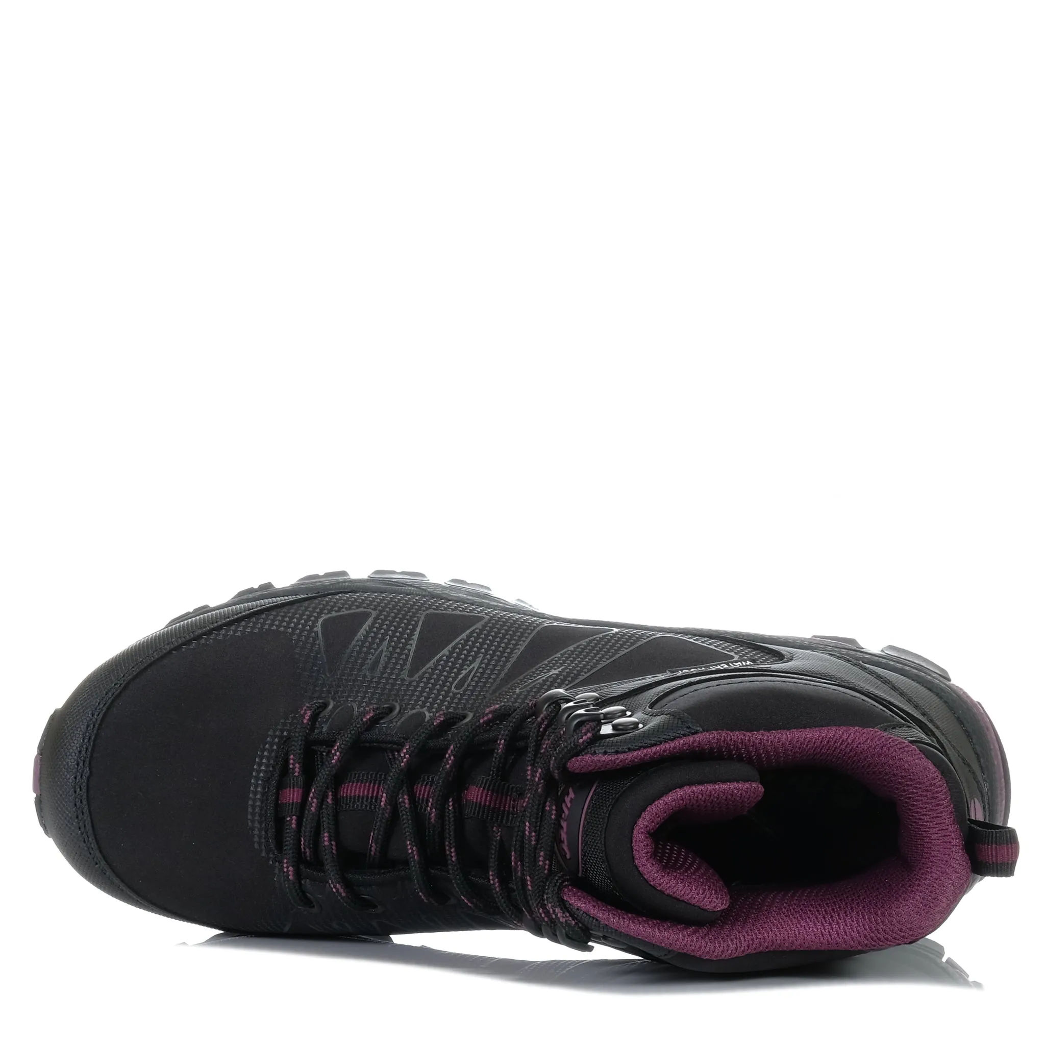 Hi-Tec Raven Mid Damen wasserdicht Schwarz/Weinrot