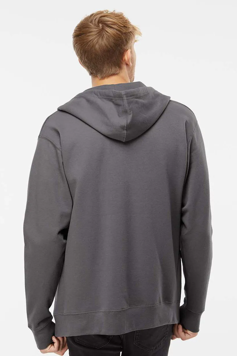 Independent Trading Company Herren Kapuzenpullover mit Reißverschluss und Taschen - Anthrazitgrau