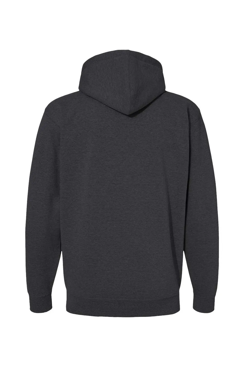Independent Trading Company Herren Kapuzenpullover mit Reißverschluss und Taschen - Heather Charcoal Grey