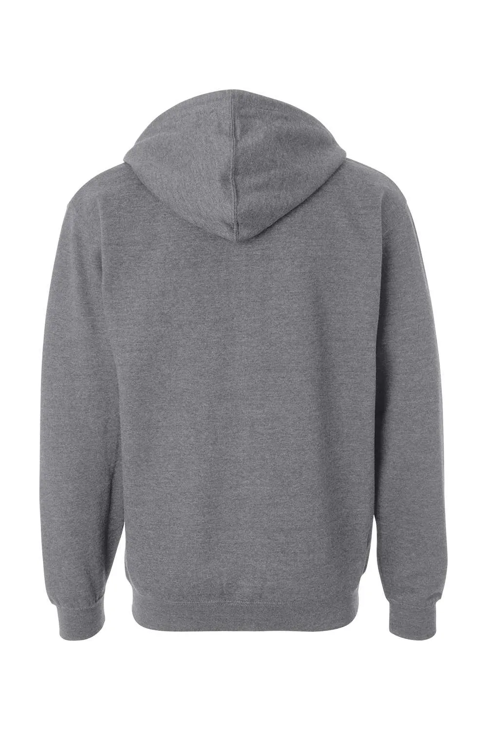 Independent Trading Company Herren Kapuzenpullover mit Reißverschluss und Taschen - Heather Gunmetal Grau