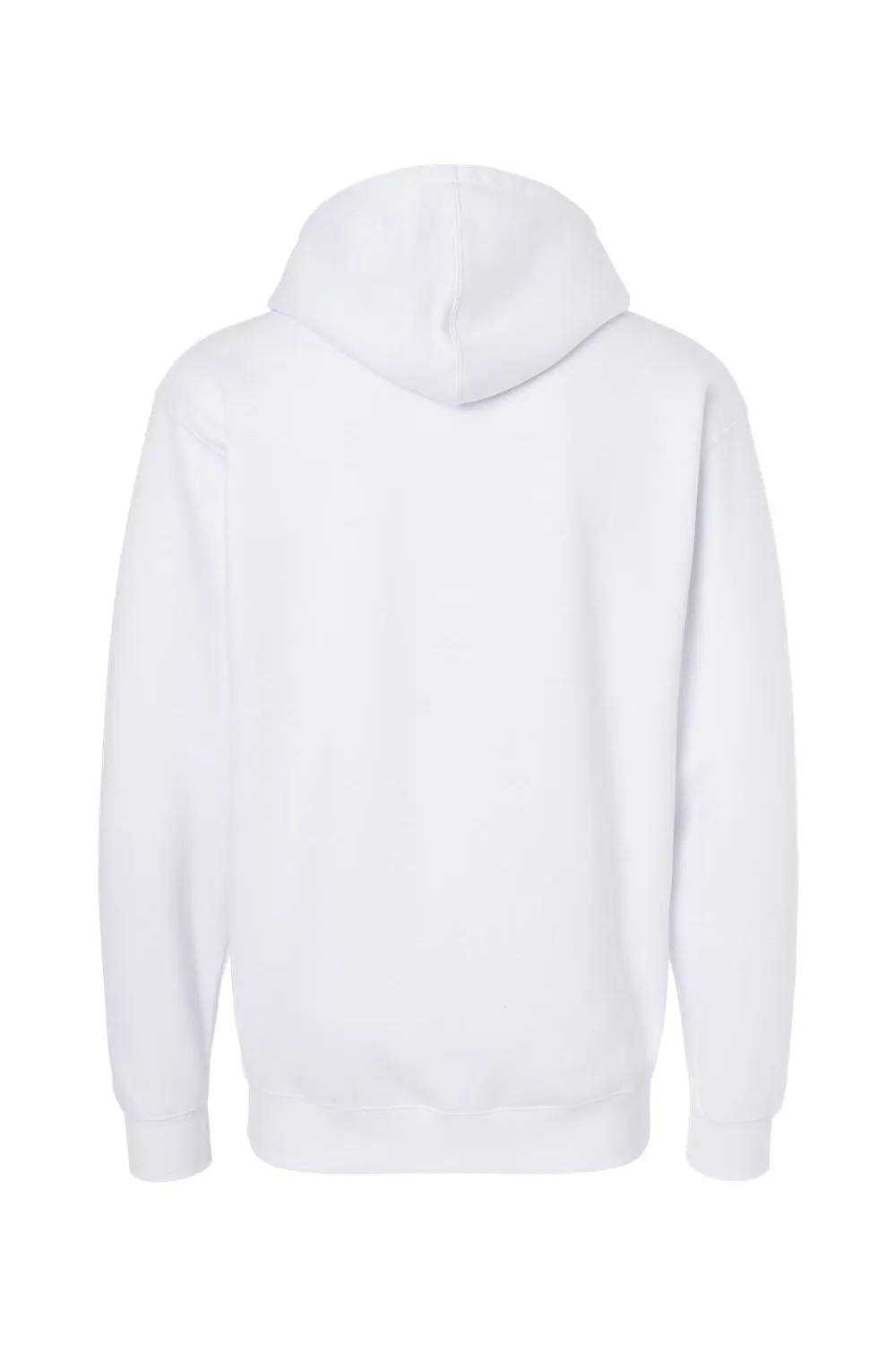 Independent Trading Company Herren Kapuzenpullover Hoodie mit Kangaroo-Tasche - Weiß