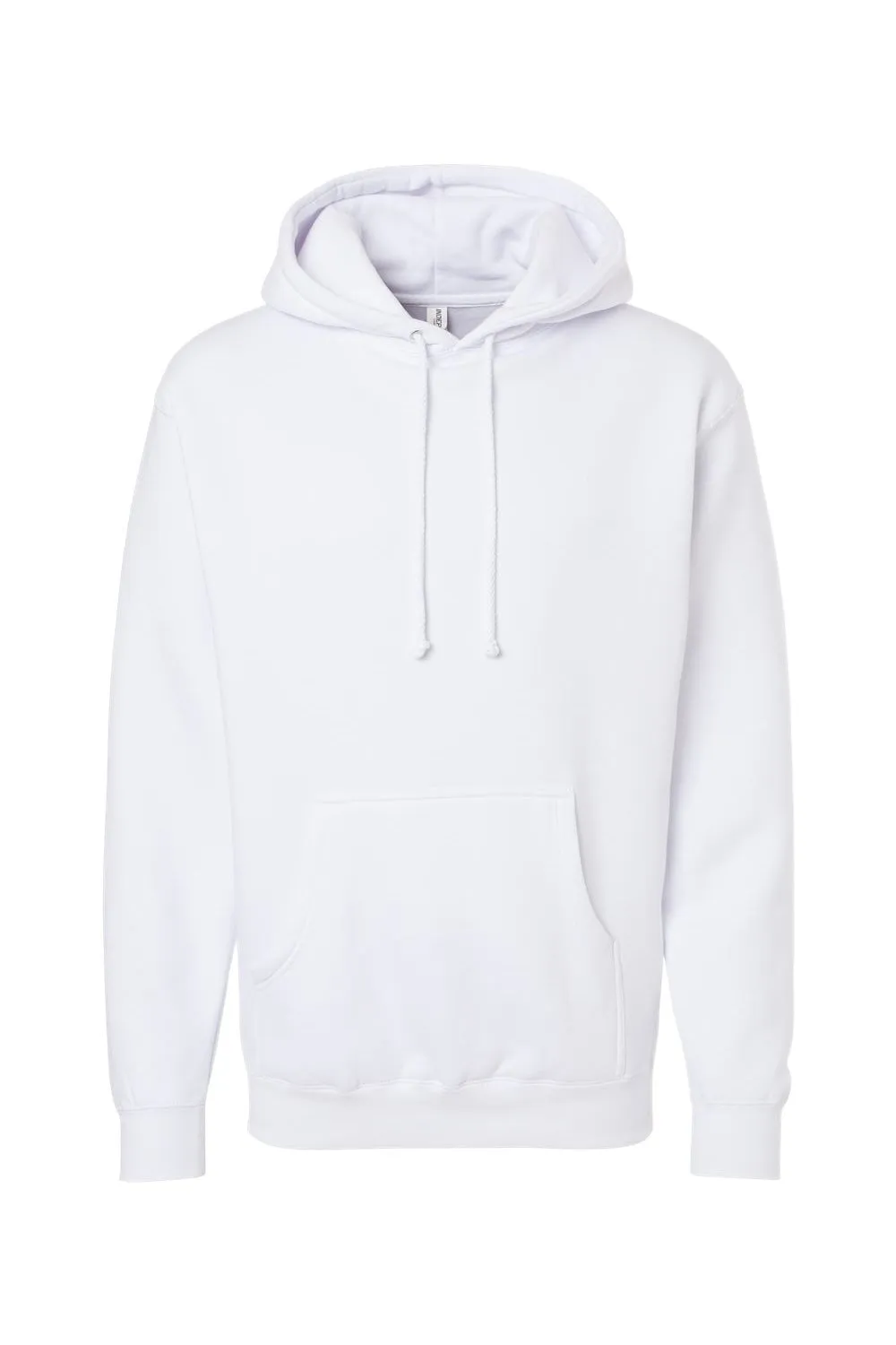 Independent Trading Company Herren Kapuzenpullover Hoodie mit Kangaroo-Tasche - Weiß