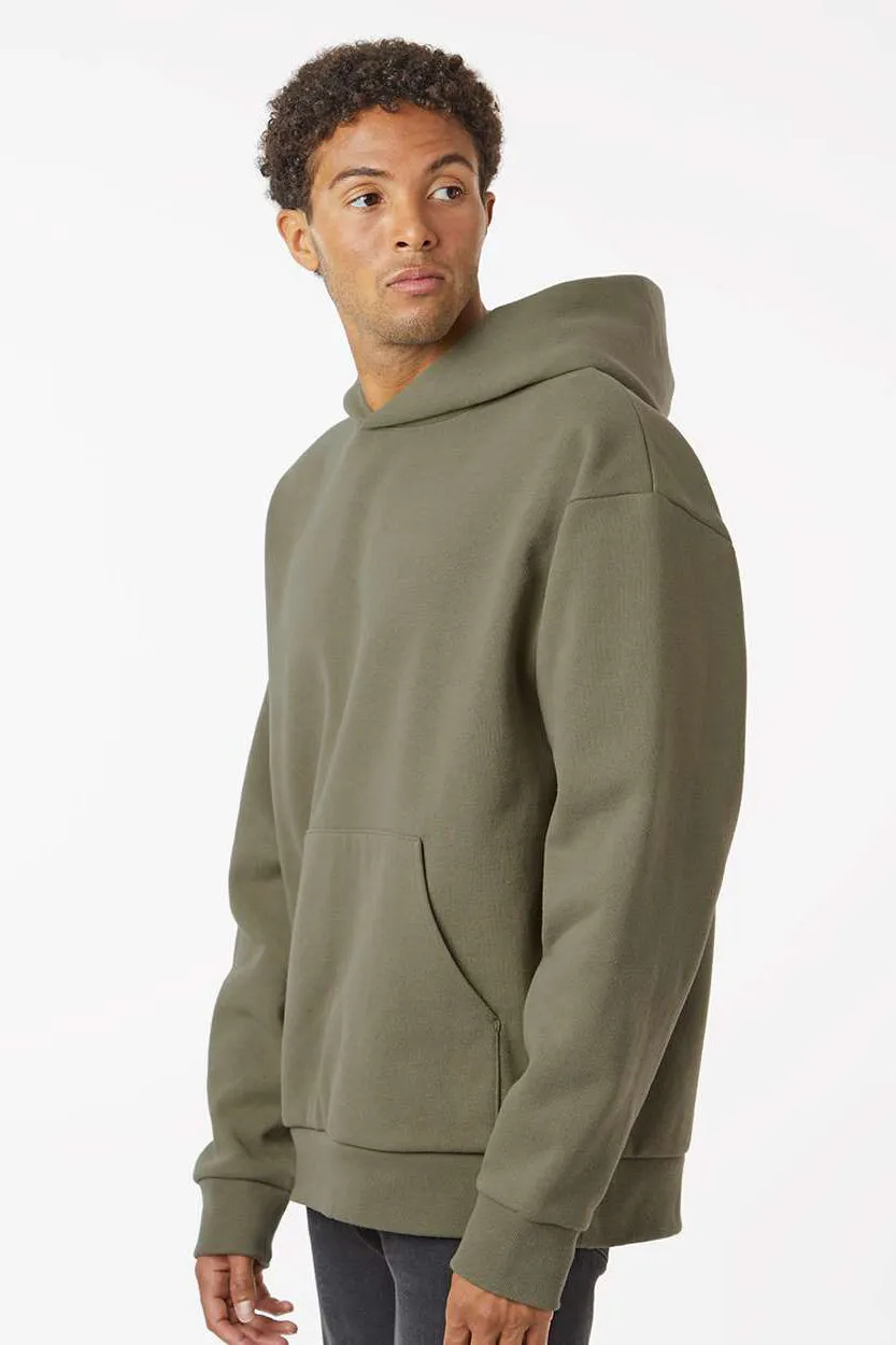 Independent Trading Company Herren Mainstreet Kapuzenpullover Hoodie mit Kangaroo-Tasche - Olivgrün