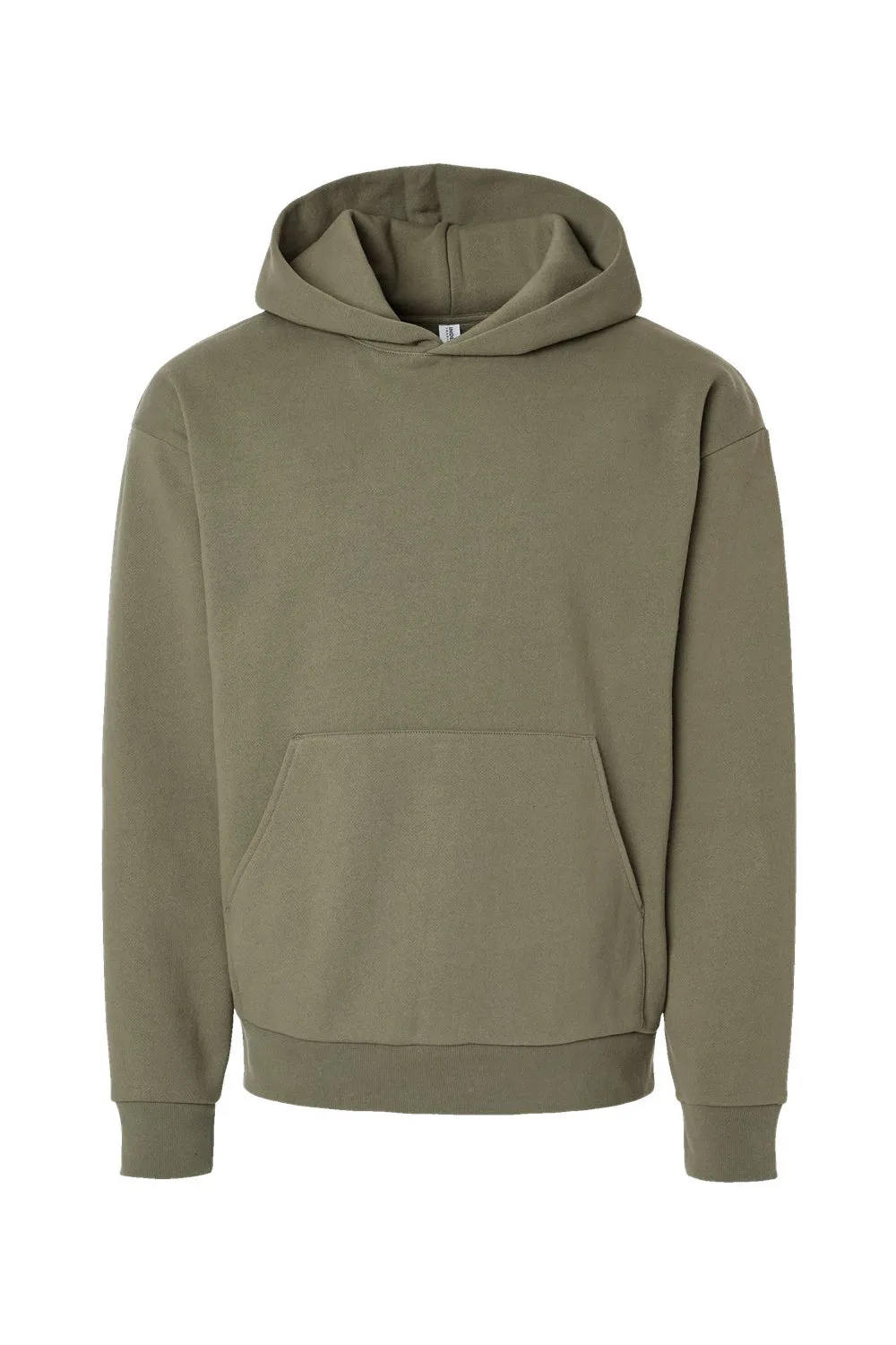 Independent Trading Company Herren Mainstreet Kapuzenpullover Hoodie mit Kangaroo-Tasche - Olivgrün