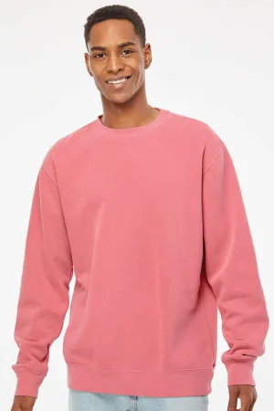 Independent Trading Company Herren Pigmentgefärbtes Rundhals-Sweatshirt - Rosa