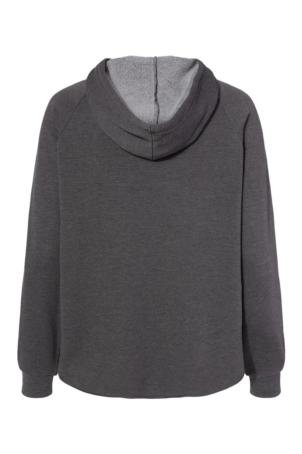 Independent Trading Company Damen California Wave Wash Kapuzenpullover mit Reißverschluss und Taschen - Schattengrau