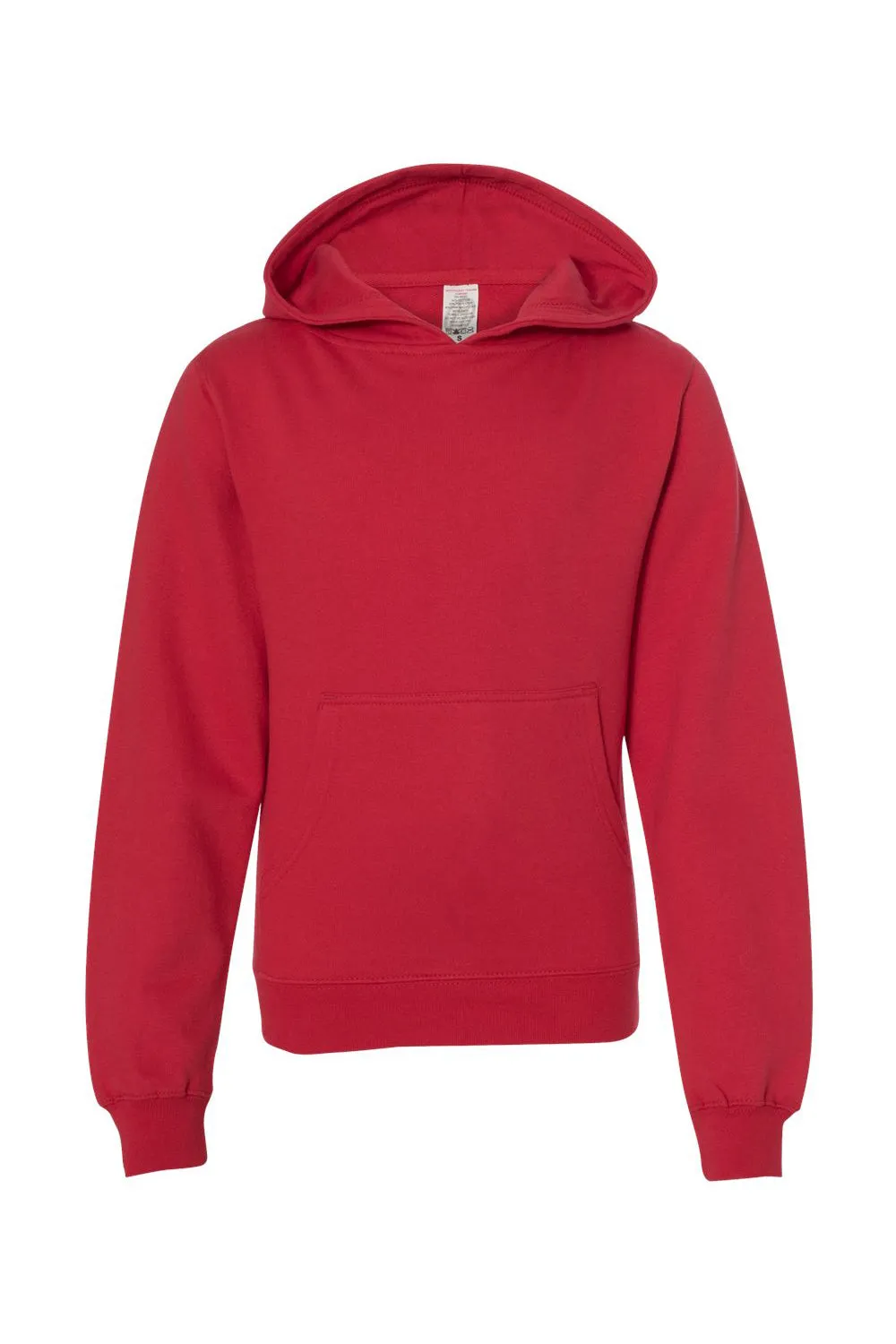 Independent Trading Company Jugendkapuzenpullover Hoodie mit Kangaroo-Tasche - Rot