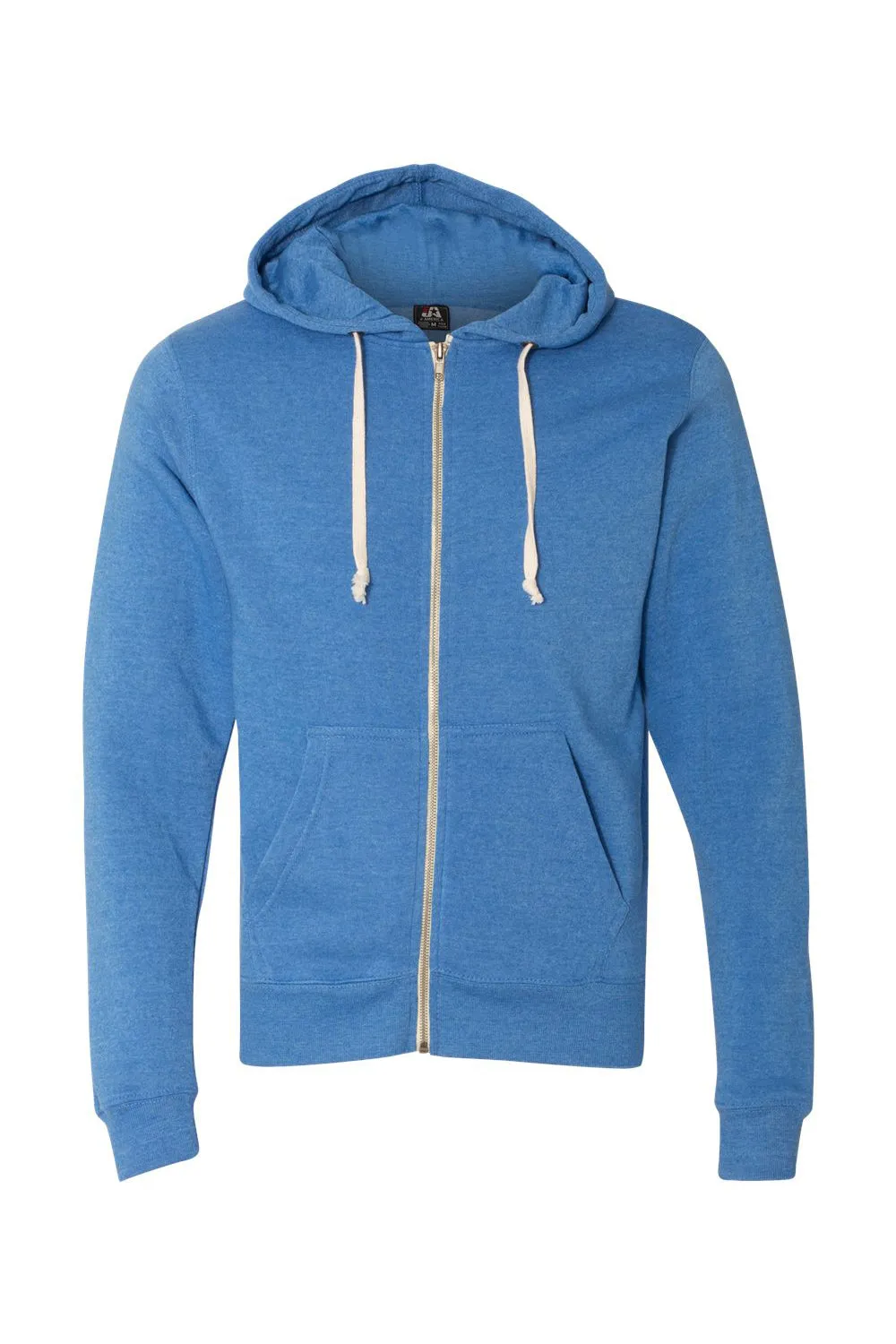 J America Herren Fleece Full-Zip Kapuzenpullover mit Taschen - Königsblau