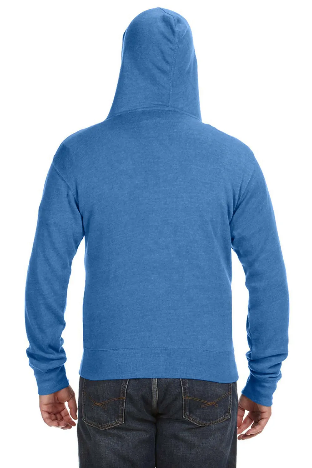 J America Herren Fleece Full-Zip Kapuzenpullover mit Taschen - Königsblau