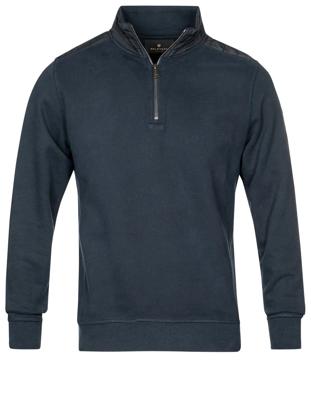 Jaxon Viertel-Zip Pullover Marine