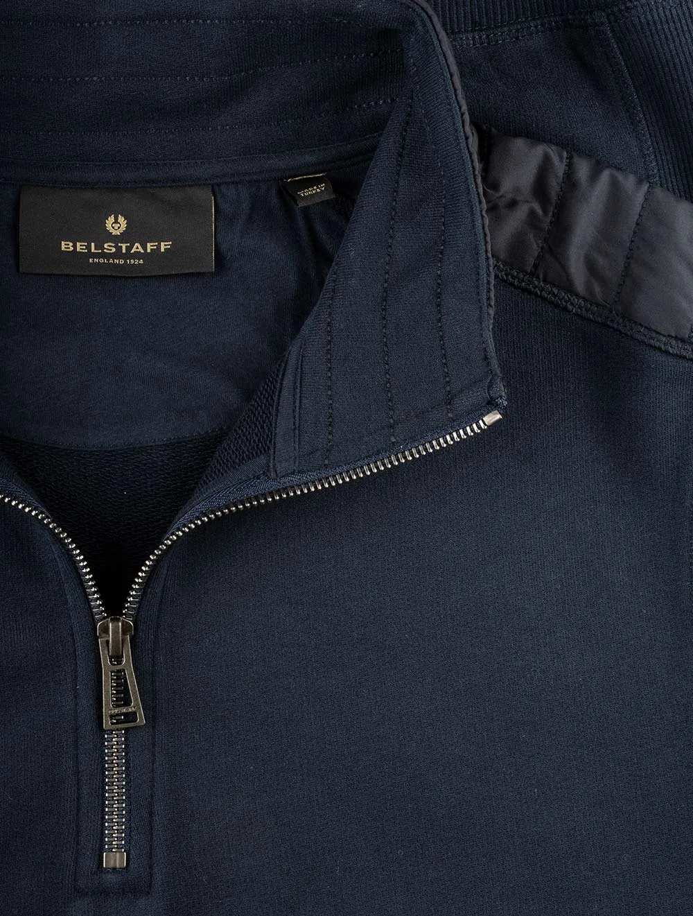 Jaxon Viertel-Zip Pullover Marine