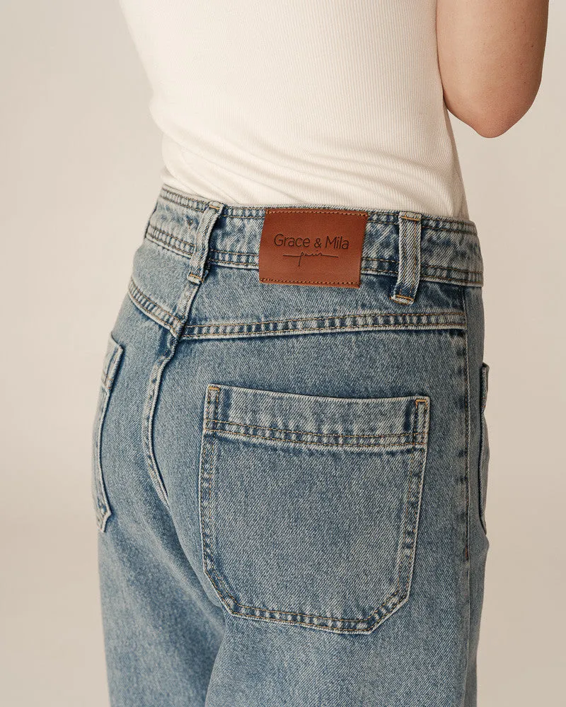 Jeans Juni Hellblau