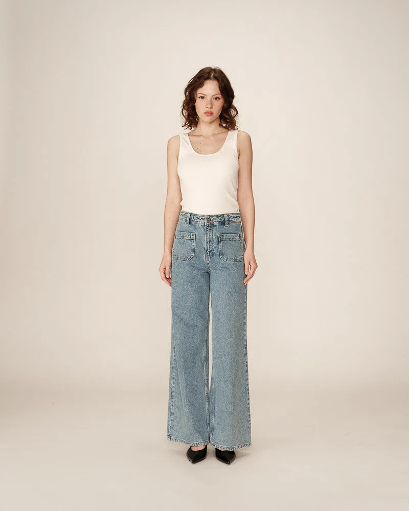 Jeans Juni Hellblau