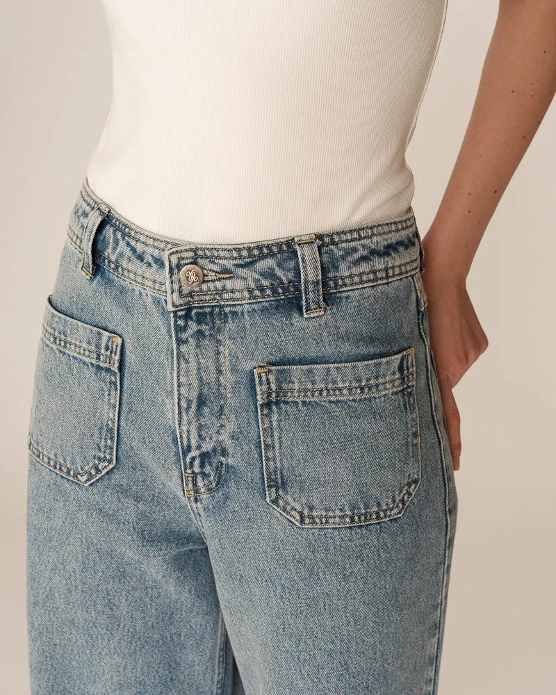Jeans Juni Hellblau