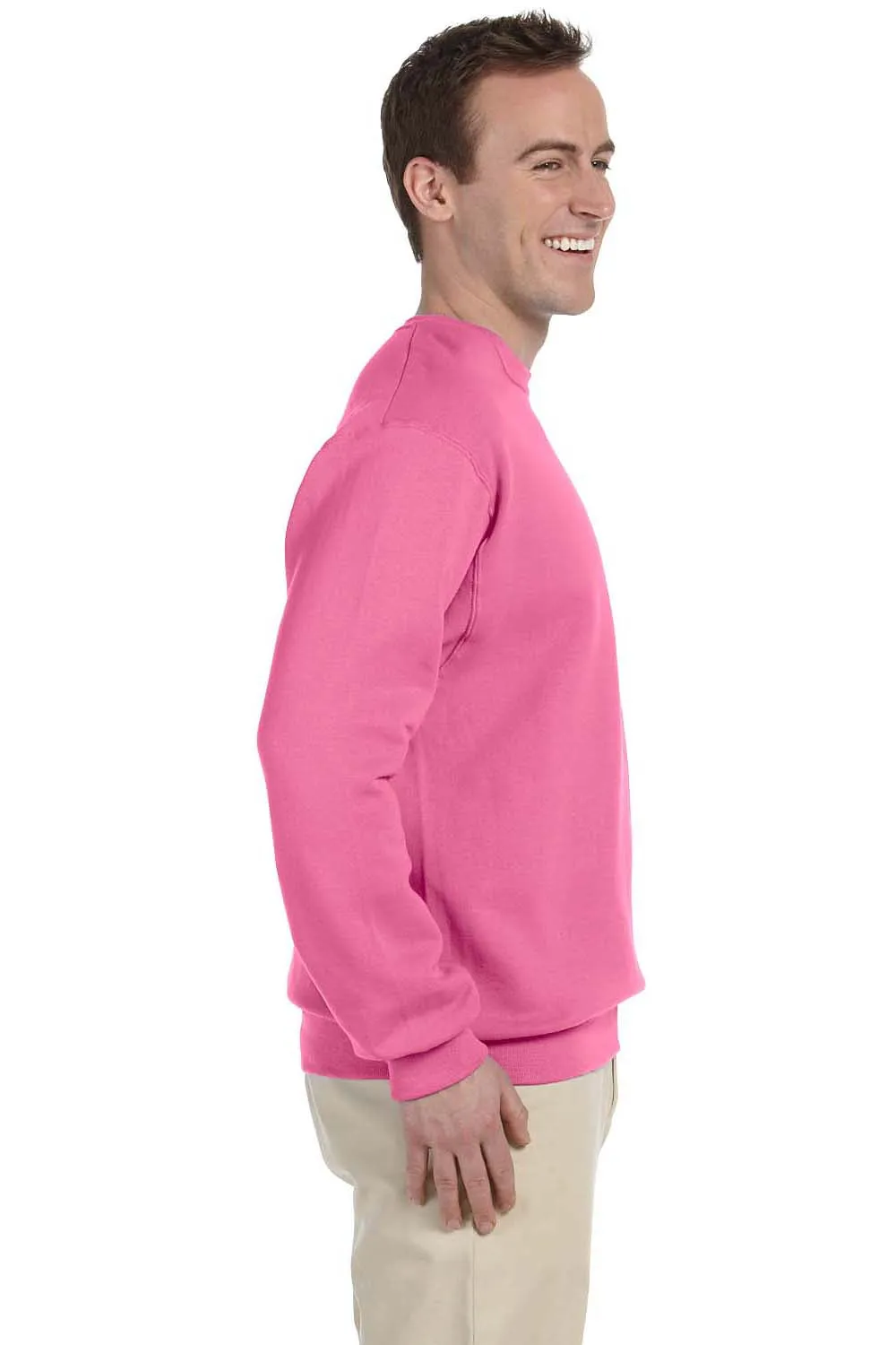 Jerzees Herren NuBlend Fleece Rundhalspullover - Neon Pink