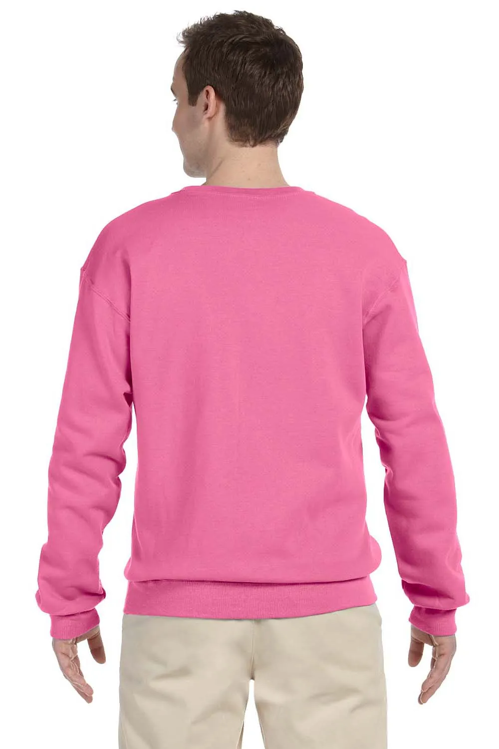 Jerzees Herren NuBlend Fleece Rundhalspullover - Neon Pink