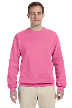 Jerzees Herren NuBlend Fleece Rundhalspullover - Neon Pink