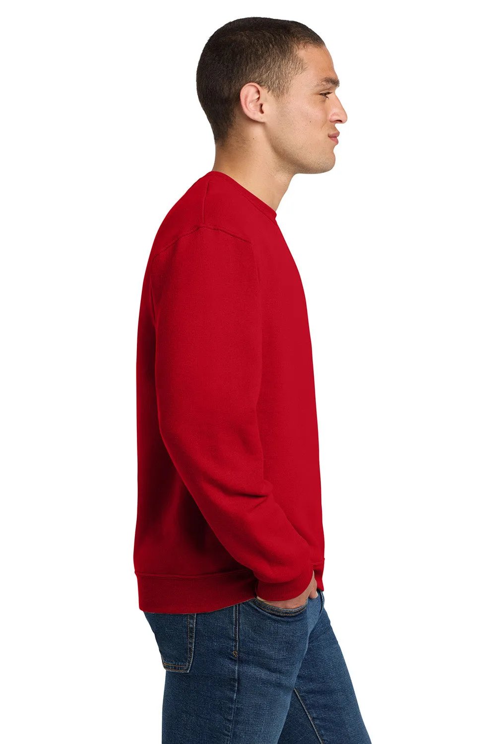 Jerzees Herren NuBlend Fleece Rundhalspullover - Echtes Rot
