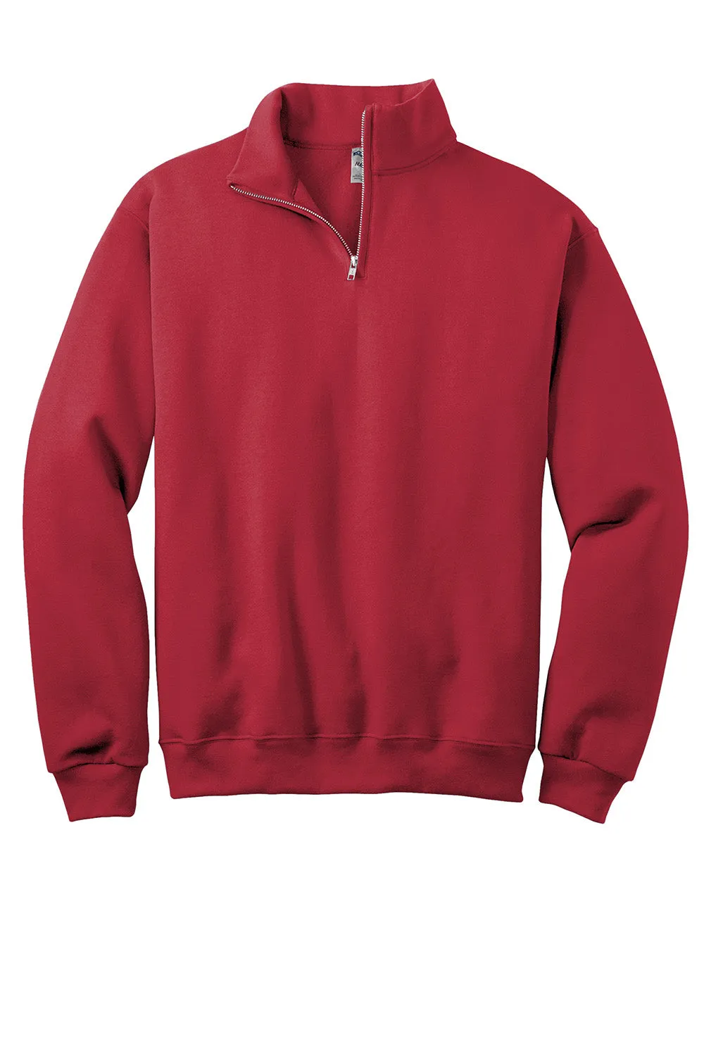 Jerzees Herren NuBlend pillingresistente Fleece 1/4-Zip Sweatshirt - Echtes Rot