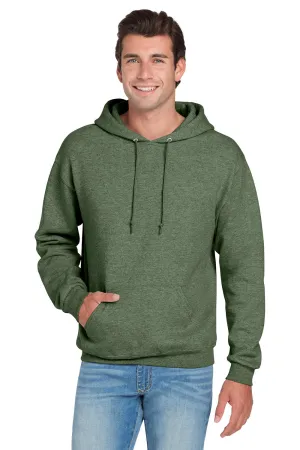 Jerzees Herren NuBlend Pilling-resistente Fleece Kapuzenpullover Hoodie mit Kangaroo-Tasche - Heather Militärgrün