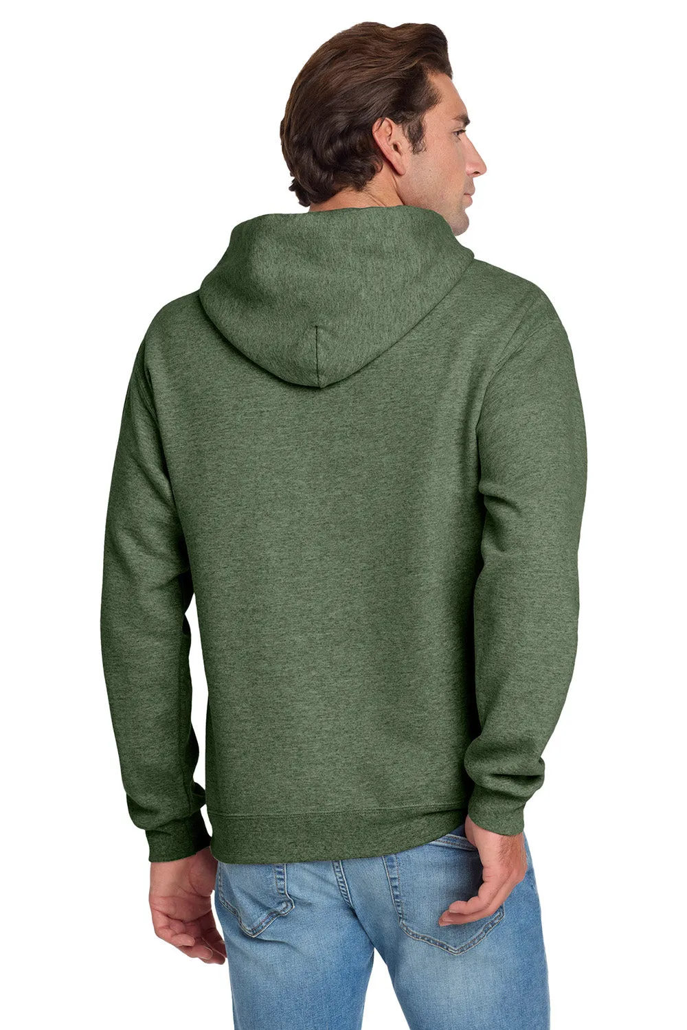 Jerzees Herren NuBlend Pilling-resistente Fleece Kapuzenpullover Hoodie mit Kangaroo-Tasche - Heather Militärgrün