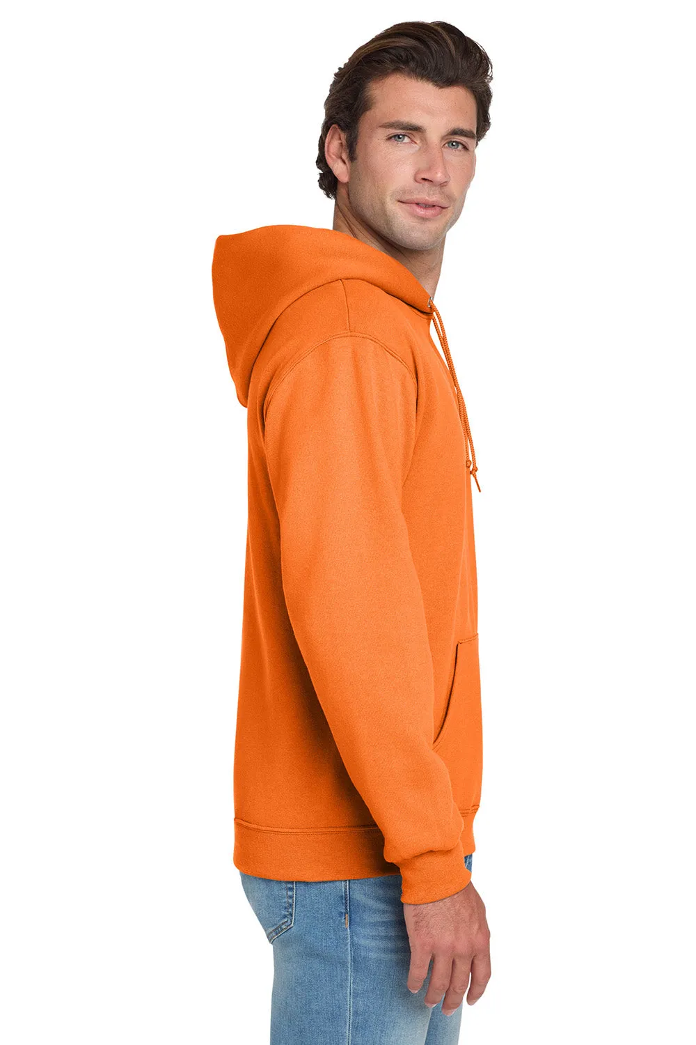 Jerzees Herren NuBlend pillingresistente Fleece Kapuzenpullover Hoodie mit Kangaroo-Tasche - Sicherheitsorange