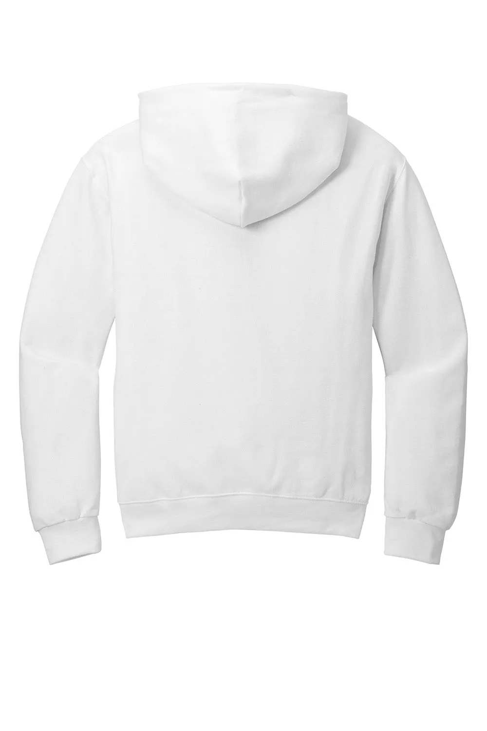 Jerzees Herren NuBlend pillingresistente Fleece Kapuzenpullover Hoodie mit Kangaroo-Tasche - Weiß