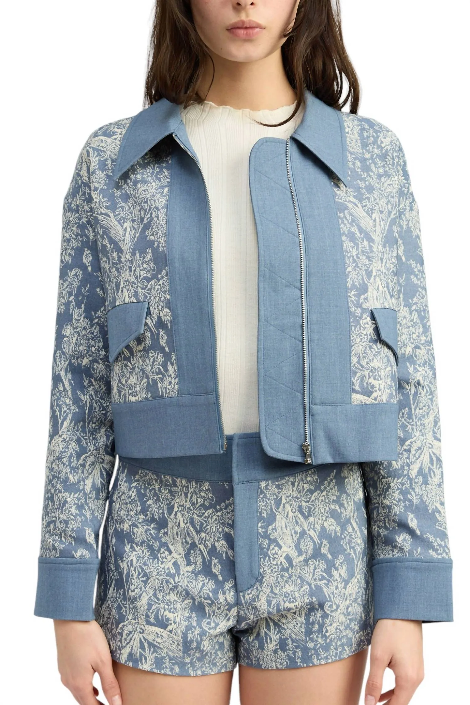 Jodie Jacke in Denim Natur