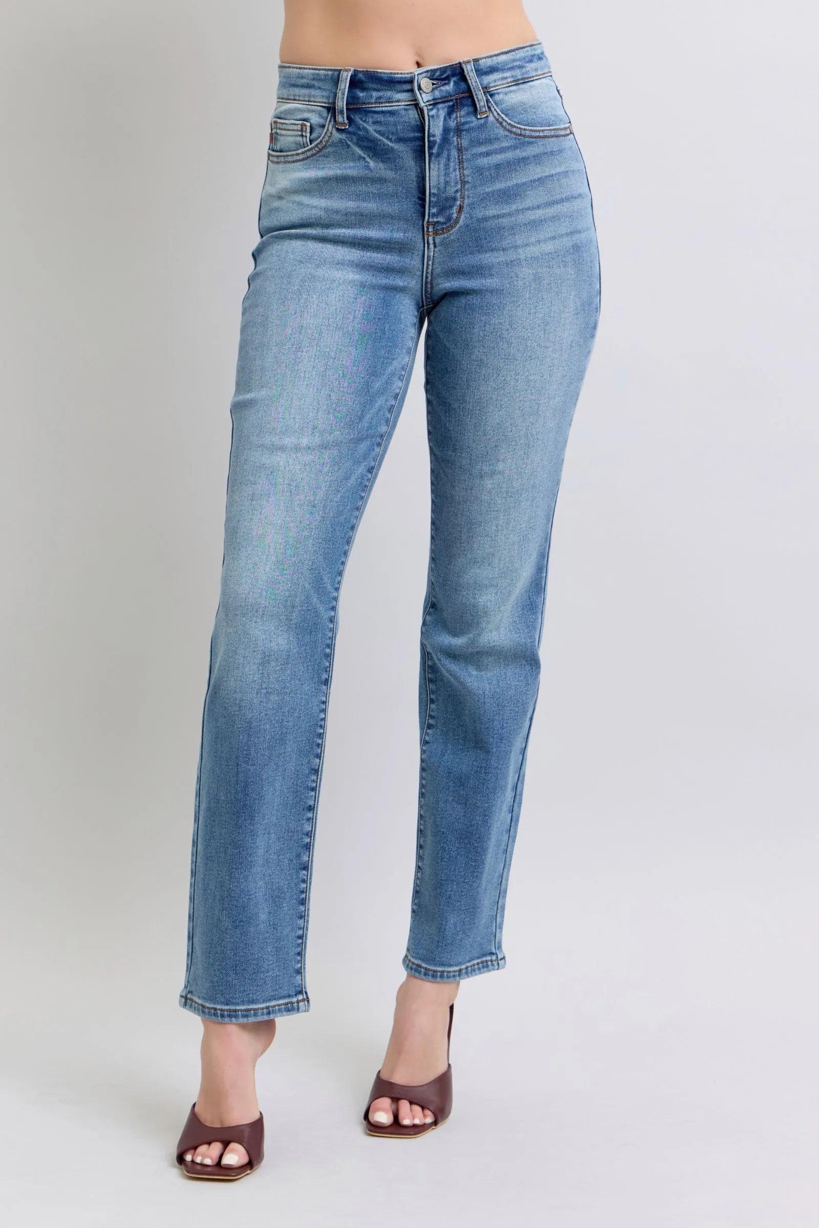Judy Blue Vintage Wash Thermogerade Jeans in voller Größenauswahl