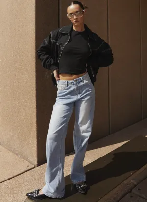 Keanna Low Rise Denim Jeans - Hellblau