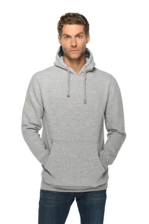 Lane Seven Herren Kapuzenpullover mit Kangaroo-Tasche - Heather Grey