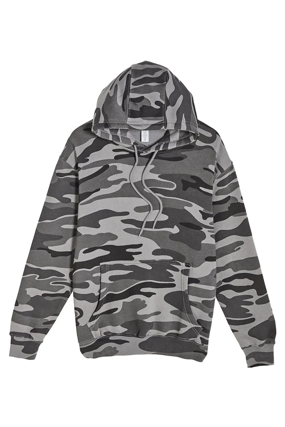 Lane Seven Herren Premium Kapuzenpullover Hoodie mit Kangaroo-Tasche - Schiefer Camo