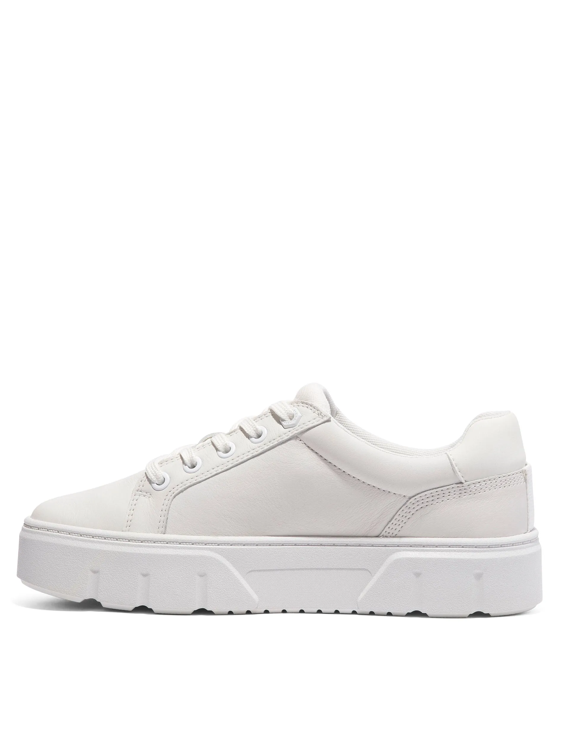 Laurel Court Leder-Sneaker Weißes Leder