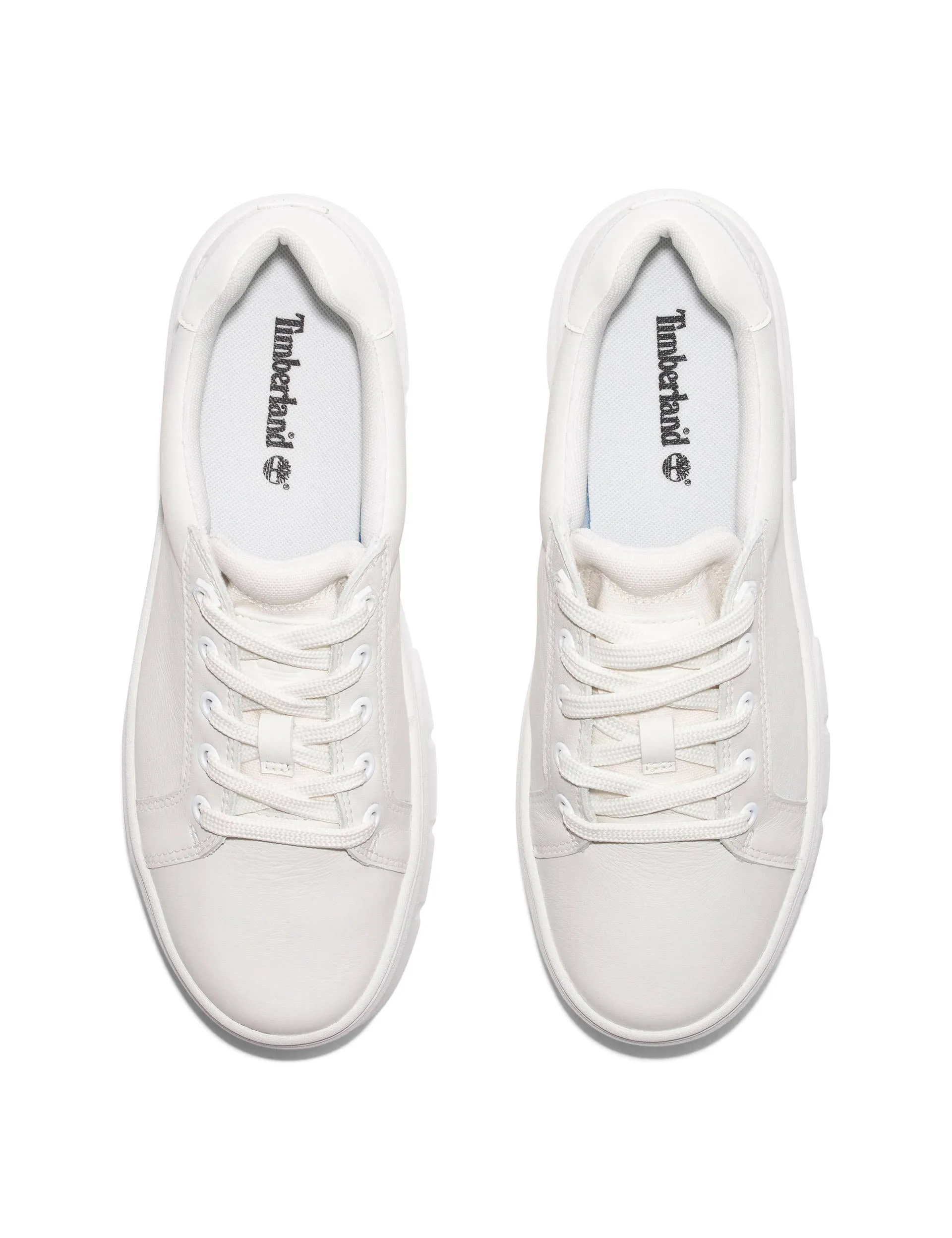 Laurel Court Leder-Sneaker Weißes Leder