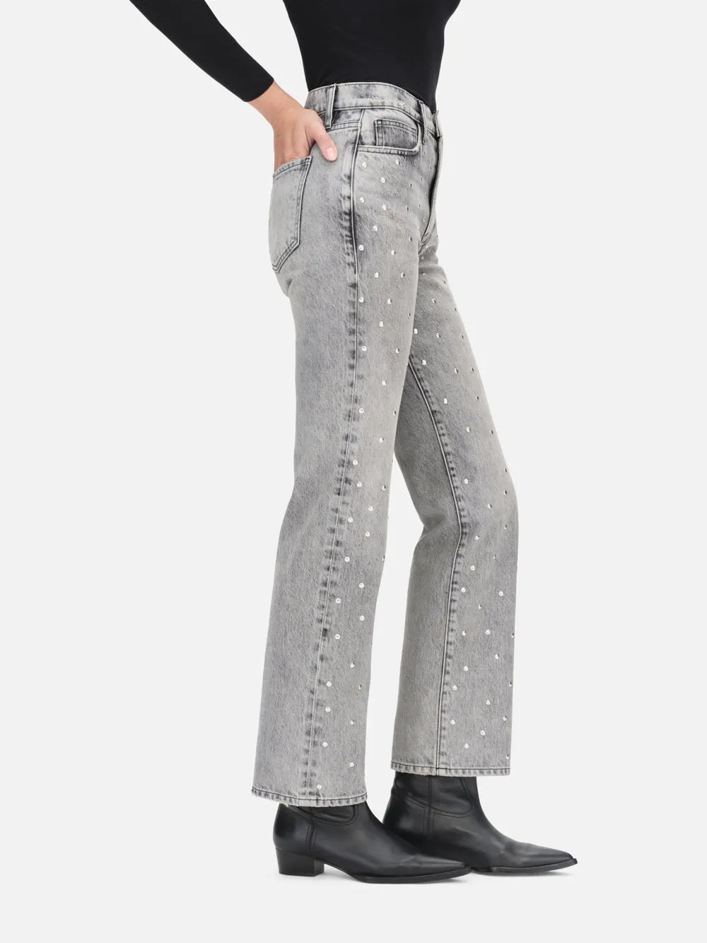 Le Jane Crop Mit Nieten -- Subkultur
