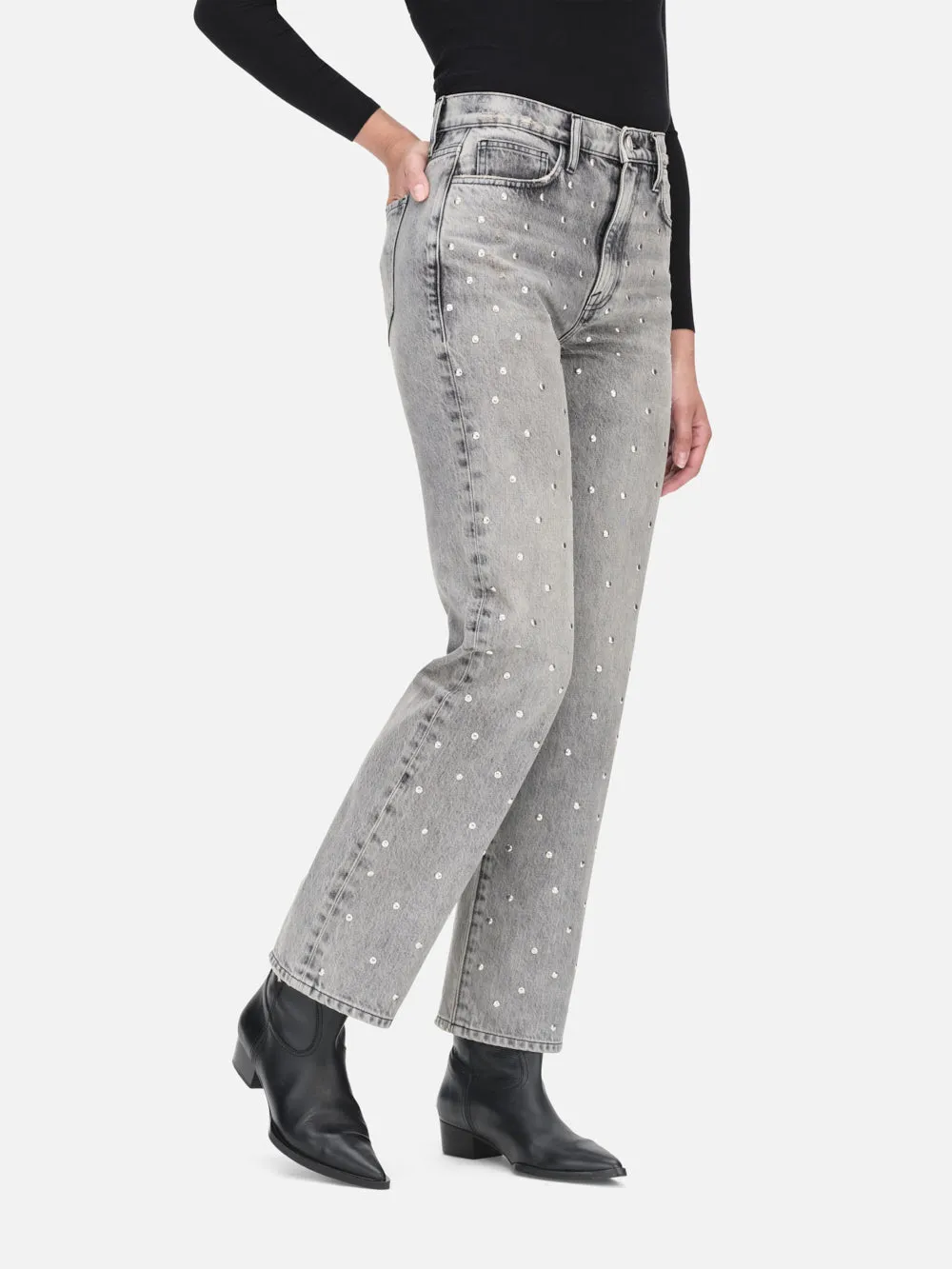 Le Jane Crop Mit Nieten -- Subkultur