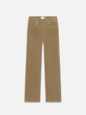 Der schlanke gerade Kordstoff - Hellbeige