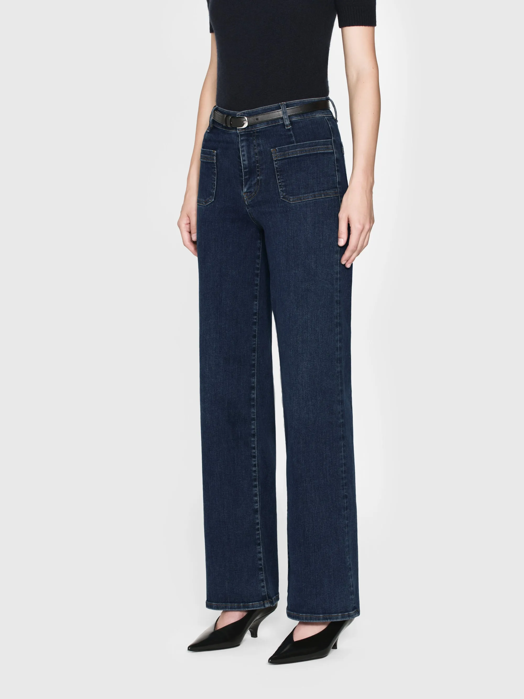Le Slim Palazzo Bardot Pocket – Kursiv