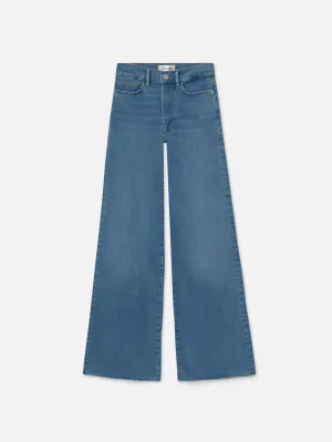 Le Slim Palazzo Raw Saum -- Clearwater
