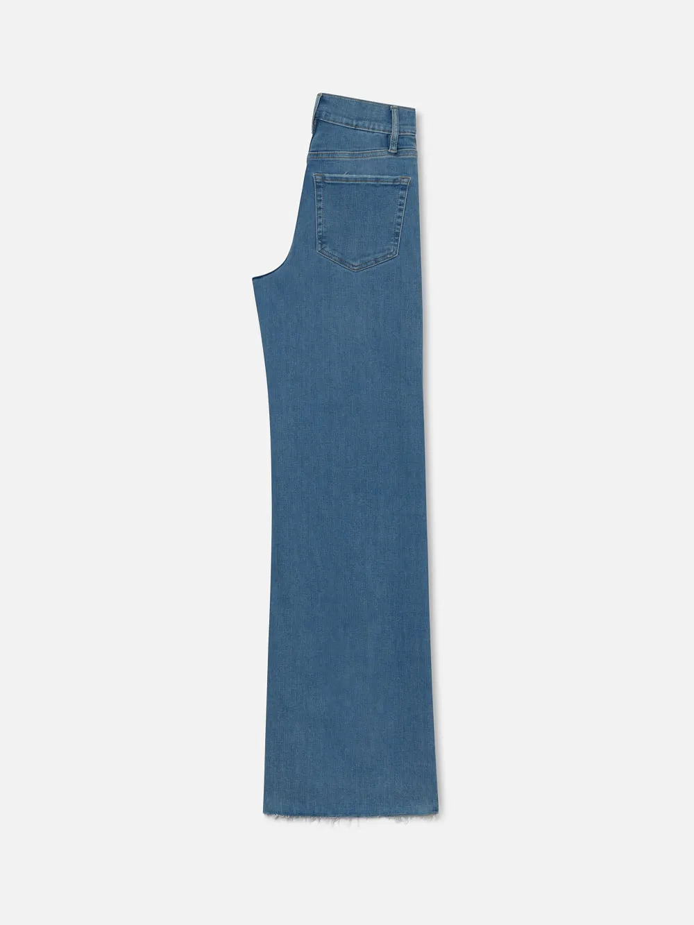 Le Slim Palazzo Raw Saum -- Clearwater